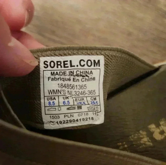 Sorel Out & About Plus Sandals Elastic Gladiator sage green women's 8.5 - Picture 2 of 7